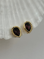 Клипсы с фиолетовыми кристаллами Christian Dior