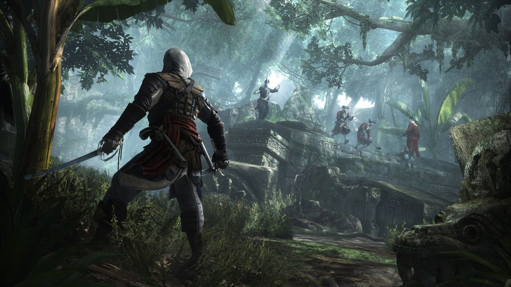 Игра Assassin's Creed IV(4) Black Flag (Черный Флаг)(Хиты PlayStation) (Русская версия) для PlayStation 4