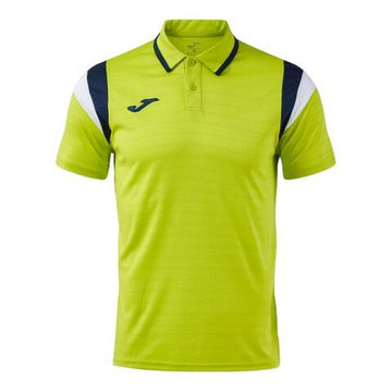 Мужское теннисное поло Joma Terra Short-Sleeve - lime/dark navy