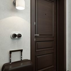 Розетка с заземлением Werkel Vintage (мокко матовый/хром) W5871052