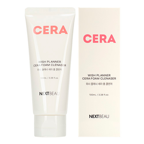 Очищающая пенка для умывания чувствительной кожи с Керамидами Nextbeau Wish Planner Cera Foam Cleanser 100мл