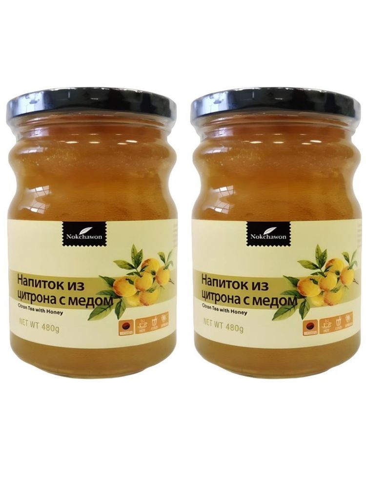 Джем Nokchawon Чай с цитроном и медом 480 г, 2 шт