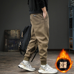 Спортивные повседневные брюки весна-осень, свободные, больших размеров, осенние брюки-шаровары, джоггеры на резинке, однотонные