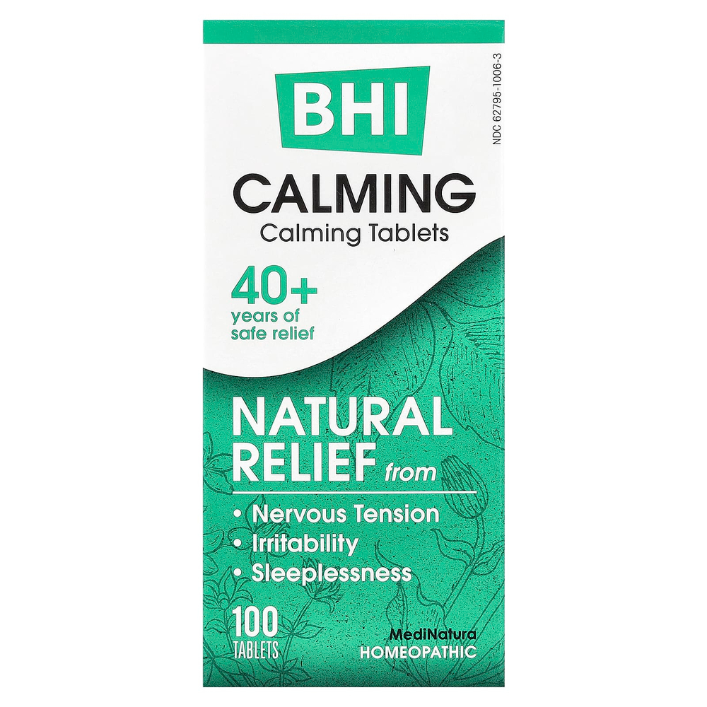 MediNatura, BHI, Calming, 100 таблеток