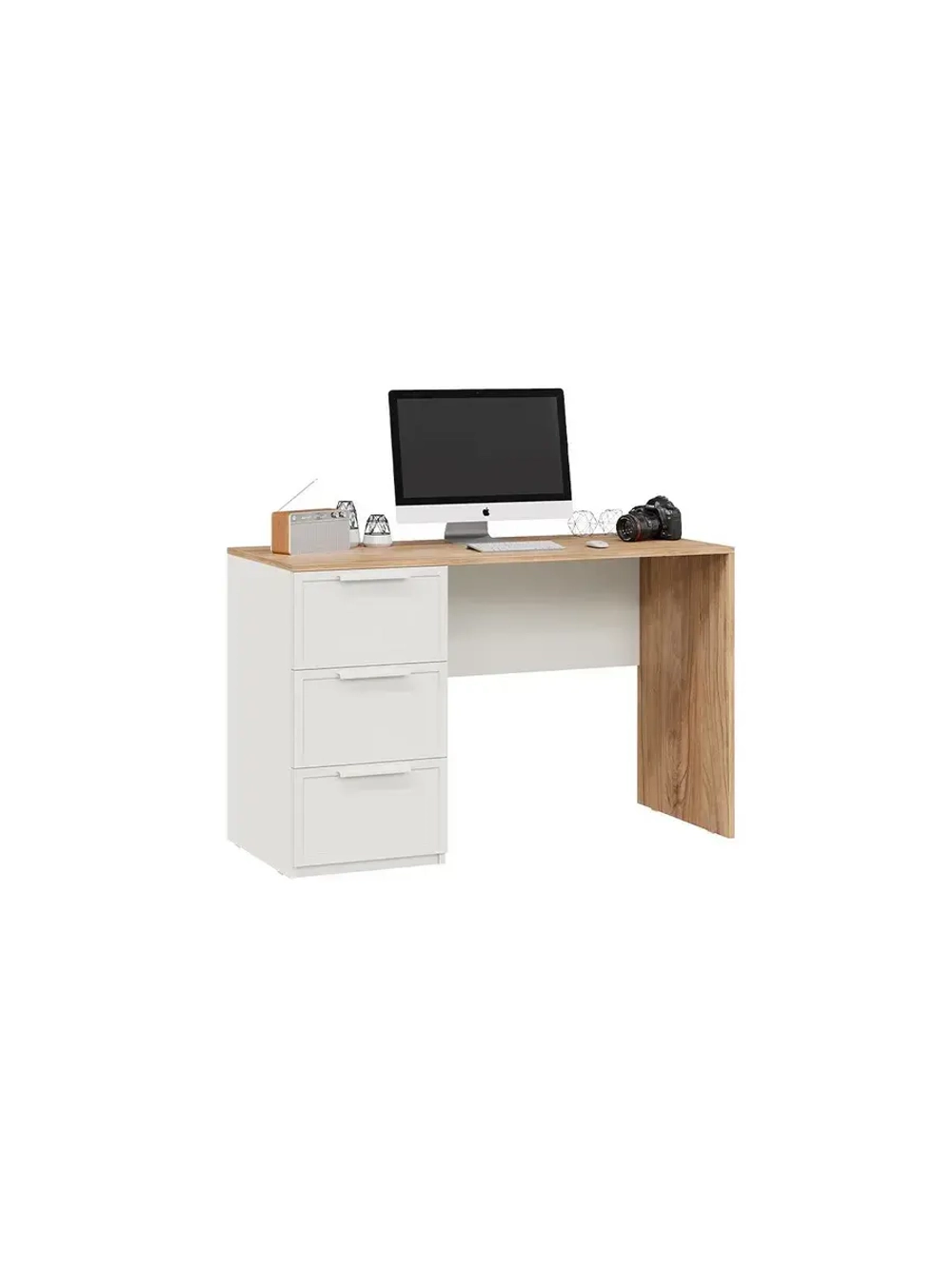 Стол письменный Белый холст 120х50х75