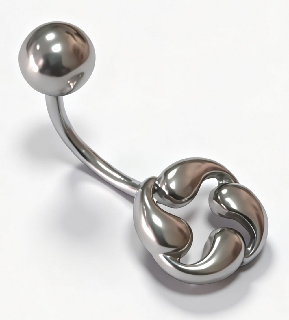 Ювелирный пирсинг из серебра 925 пробы