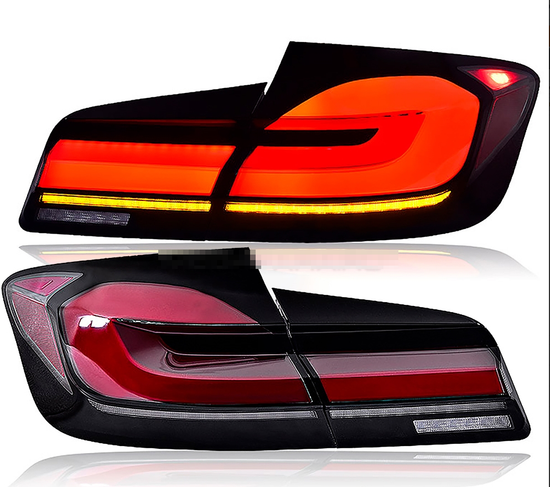 Задние фонари БМВ 5 F10 2010 - 2016 V5 type [Комплект Л+П; Светодиодные; Динамичный поворотник]