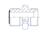 Адаптер AS D06 ORFS 9/16 - BSP 1/4