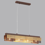 8005/4A MODERNI LN25 164 кофе/кофе, золотой металл/металл Подвесной светильник Е14 4*40W 220V DANA