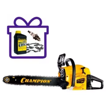 Пила Champion 254-18 + свеча и масло champion + цепь champion 325"-1,5mm-72pro (bp)