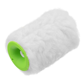 Валик сменный с натуральным мехом, 100 мм, ворс 12 мм, D 48 мм, D ручки 6 мм, Сибртех 80126