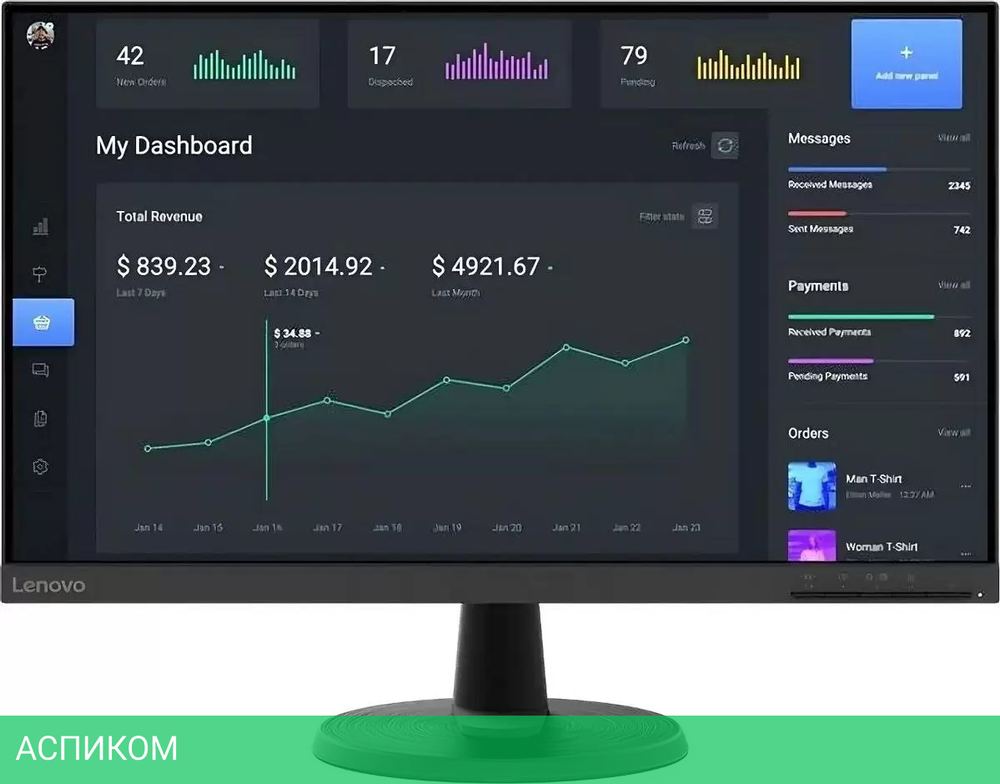 Монитор Lenovo C24-40 63DCKAT6EU