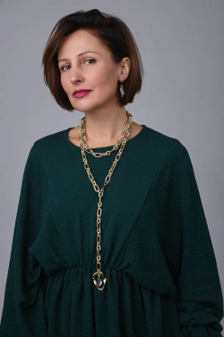 Серьги с каплевидным горным хрусталем на замке левербек, оттенок золото