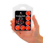 Набор из 6 шариков с массажным маслом с ароматом ягод Secret Play Brazilian Balls