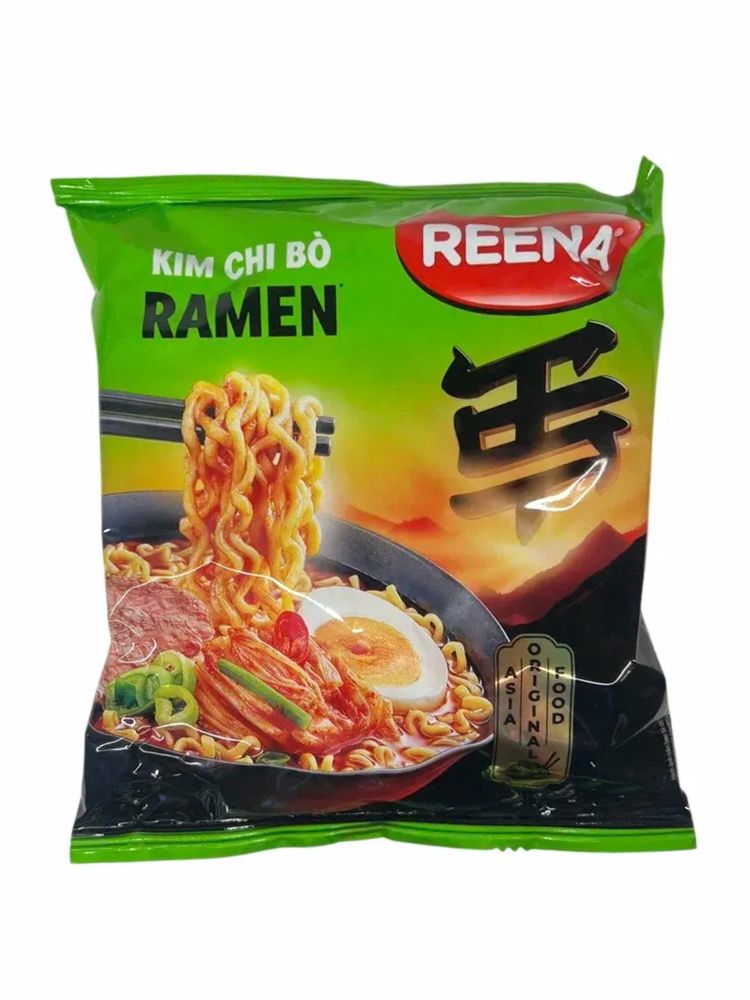 Лапша Reena Kim Chi Bo Кимчи в мясном бульоне 115 г