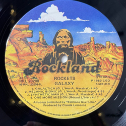 Винтажная виниловая пластинка LP Rockets Galaxy (Italy 1980) Mecanic Bionic