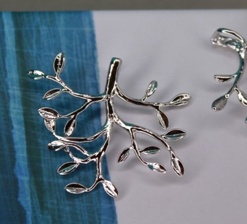 Подвеска ветка родий 30х35 мм Южная Корея