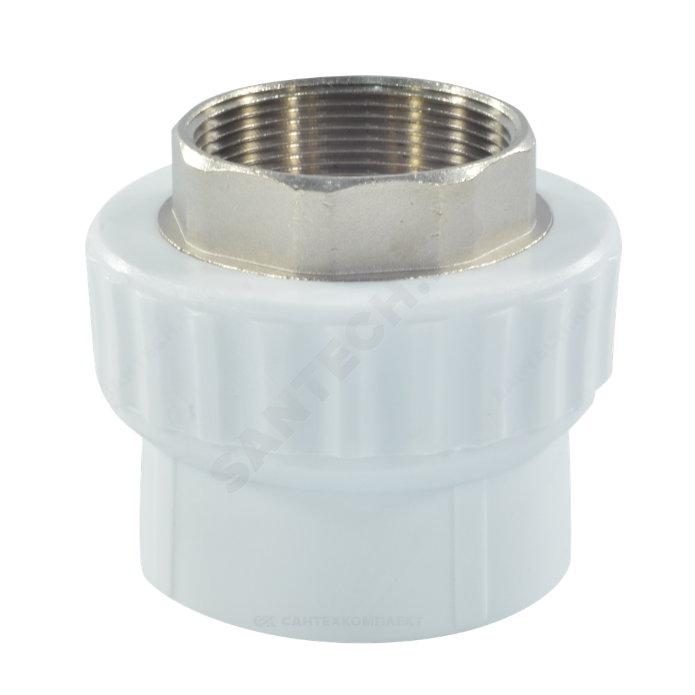 Муфта PP-R комбинированная белая Дн 40х1 1/2" ВР под ключ VALFEX 10134240