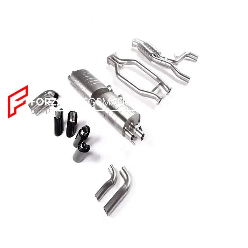 Спортивная выхлопная система с дистанционно управляемыми заслонками для Porsche Cayenne 9Y 3.0T Порше Каен