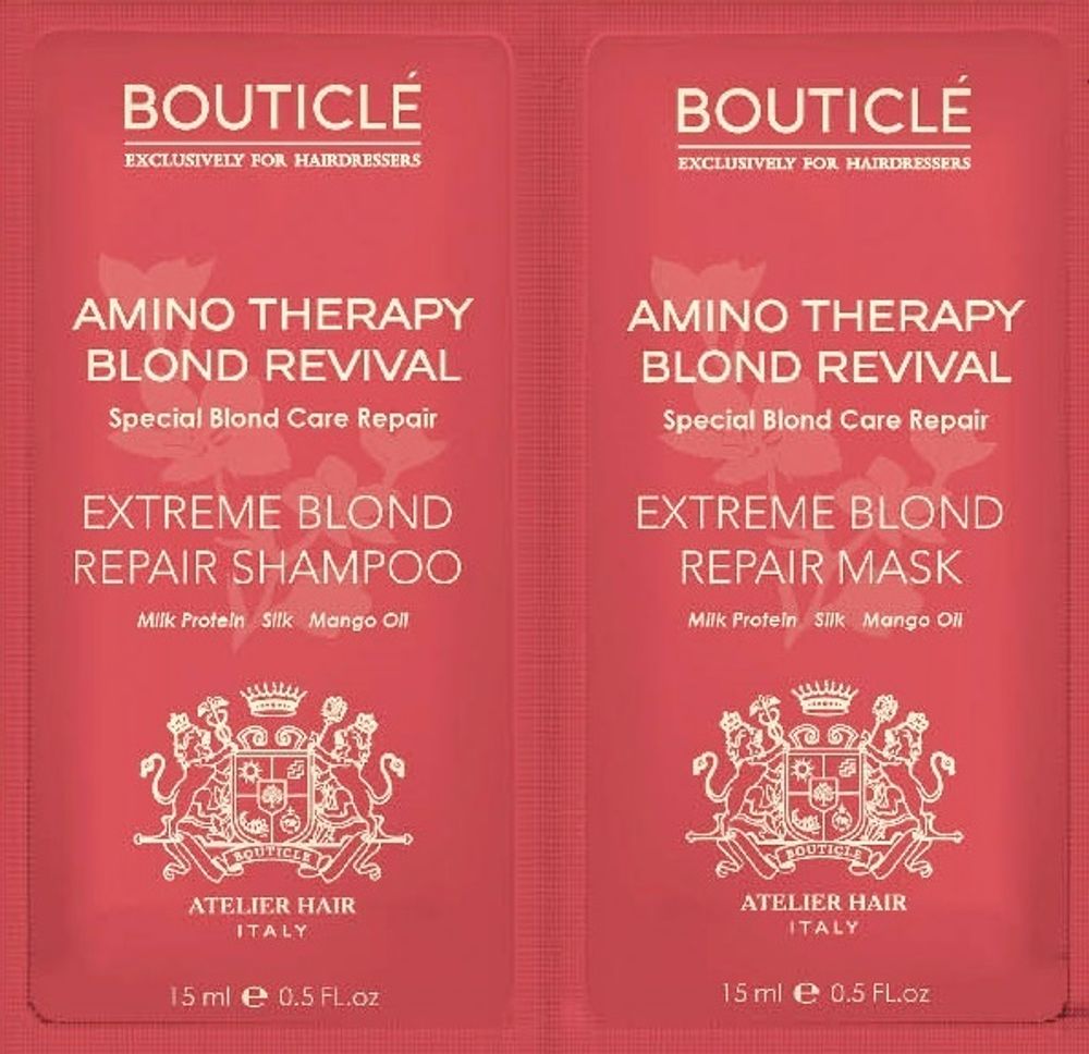 Пробник шампунь Extreme Blond Repair Shampoo/восстанавливающая маска Extreme Blond Repair Mask 15+15мл