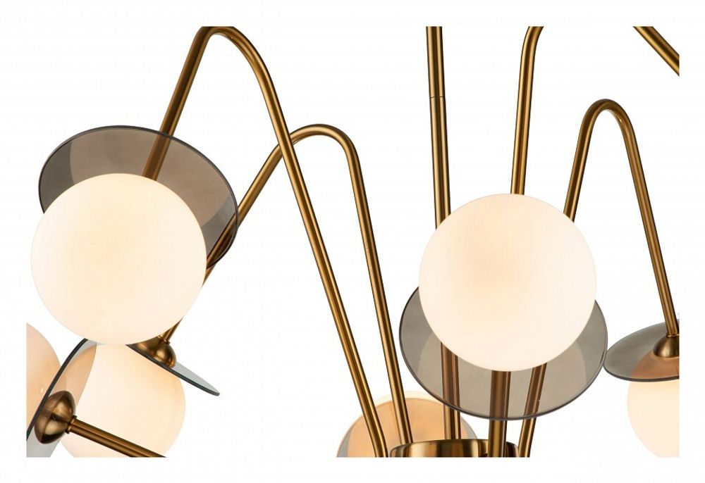 Люстра на штанге Indigo Jazz 11020/8R Brass