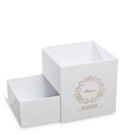 WG-100-B Коробка подарочная «Букет с сюрпризом» цв.белый