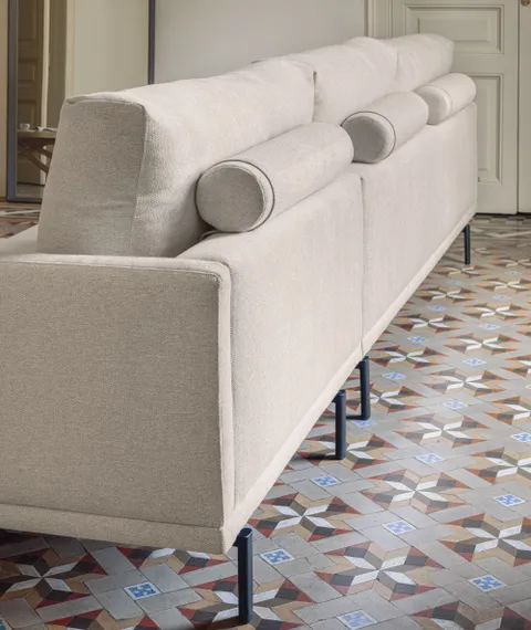 Galene 4-местный диван с правым шезлонгом бежевого цвета 314 см