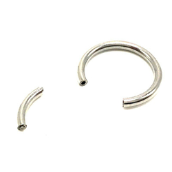 Сегментное кольцо 10 мм со съемным сегментом для пирсинга. Медицинская сталь