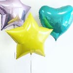 Шар (18"/46 см) Сердце, Бирюзовый