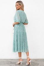 Платье Хелен (мята/принт) Р11-1075/26 Nikol