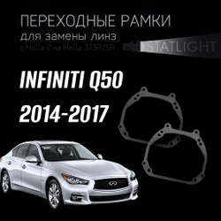 Переходные рамки для замены линз на INFINITI Q50 2014-2017