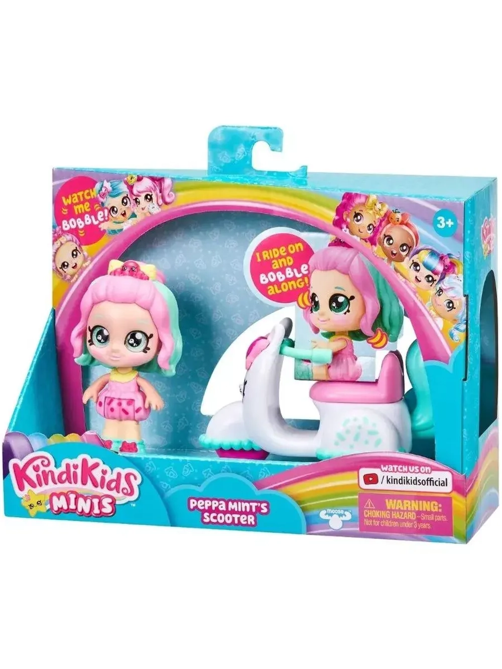 Мини-кукла Пеппа Минт со скутером Kindi Kids 39761