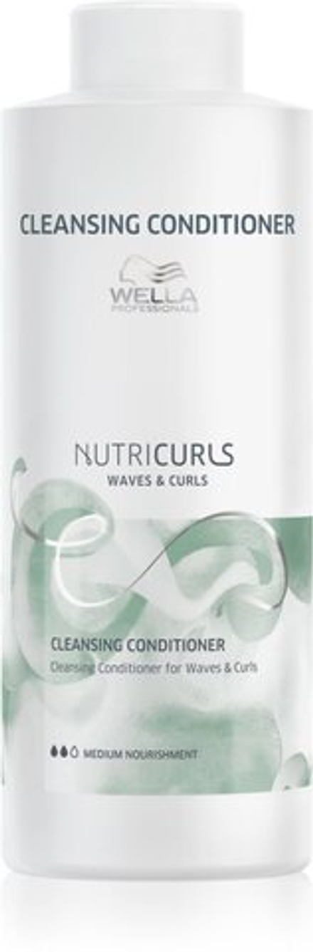 Wella Professionals Nutricurls Waves & Curls - очищающий кондиционер для кудрявых и волнистых волос /   1000  ml  / GTIN 3614227348899