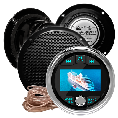 Комплект влагостойкой акустики для бани, сауны и хамама - AQUA Music DB002 VISATON Черный 3
