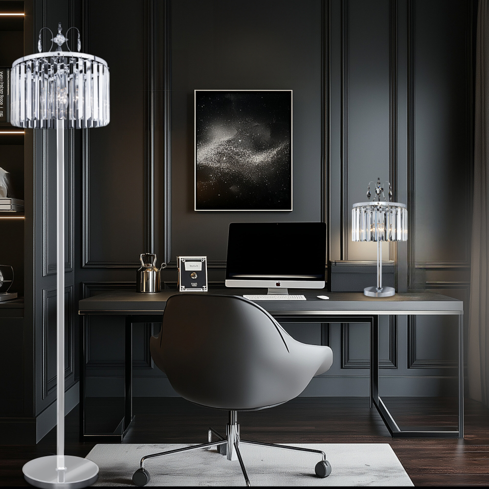 Citilux Инга CL335941 Торшер хрустальный Хром