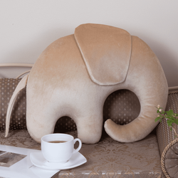 Подушка декоративная Слон Светло-желтый