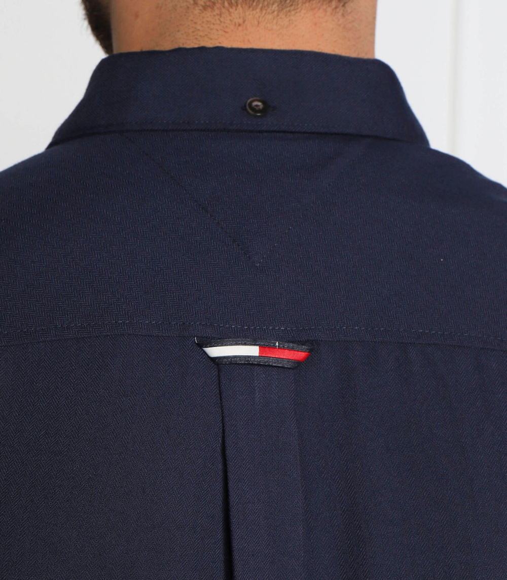 рубашка solid flannel Tommy Jeans - темно-синий(DM0DM15126)