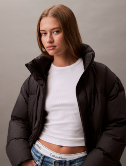 Пуховик Calvin Klein Long Down Hooded Puffer Black Beauty