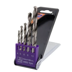 Сверла по металлу, набор 5пр. (4-6, 8, 10мм)