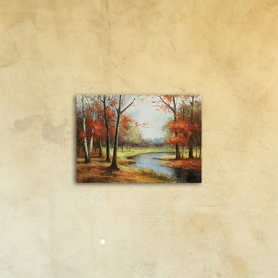 Картина на стекле "Осень пришла" Декор для дома, подарок