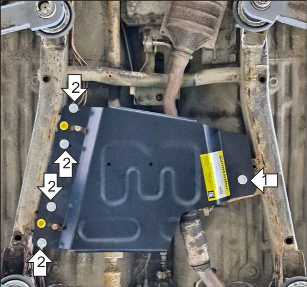 защита Разд. коробки. 2 мм, Сталь. для Suzuki Jimny 1998-2005, Motodor.72405