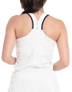 Женский топ теннисный Lucky in Love Cool Urbana V.I.P. Tank w/Bra - white