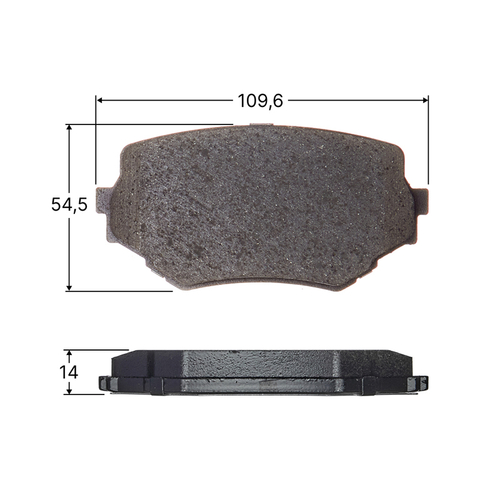 Колодки тормозные дисковые Avantech передние (противоскрипная пластина в компл.) AV441