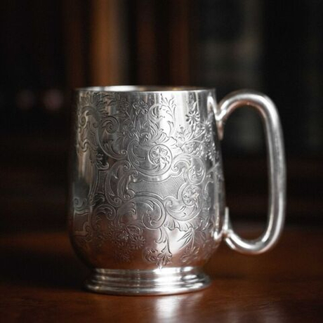 Винтаж: Пара кружек из серебра