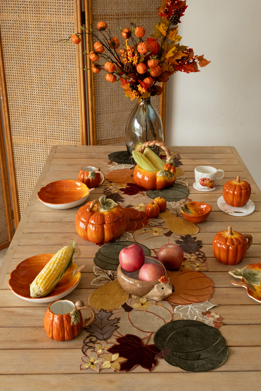 Конфетница 19х17см Anna Lafarg Light pumpkin Еж с тыквой