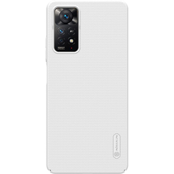 Тонкий чехол белого цвета от Nillkin серии Super Frosted Shield для Xiaomi Redmi Note 11 Pro (Global), 11 Pro 5G (Global), 11 Pro+ 5G India, 11E Pro 5G