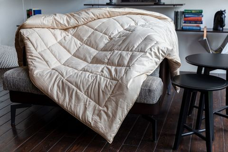 Одеяло пуховое теплое 150х200 German Grass Almond Camel Grass