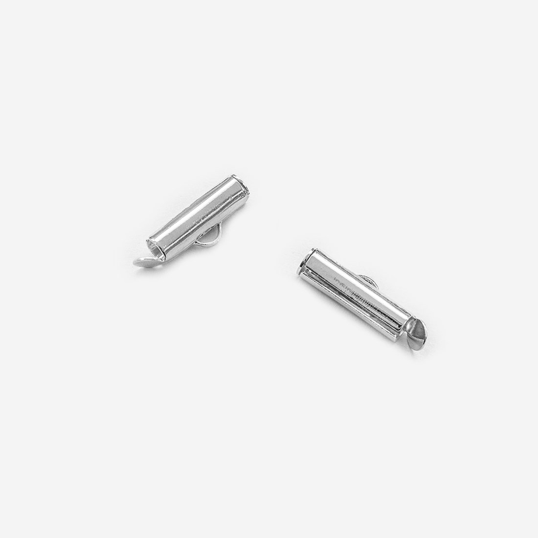 Концевик-трубочка, 15мм, родирование