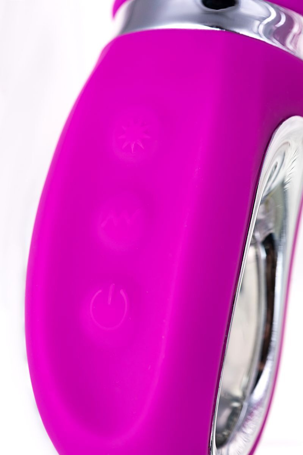 Лиловый вибратор с клиторальным стимулятором JOS JOLY - 19,6 см. (Цвет: лиловый)