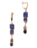 20153290 Серьги Роман с камнем